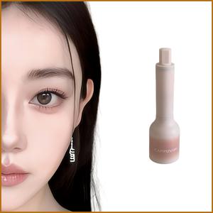 【Cappuvini】ピーチピンクのふわふわアイブロウパウダー-学生のための手頃な価格、スマッジプルーフ&ナチュラルメイクアップ