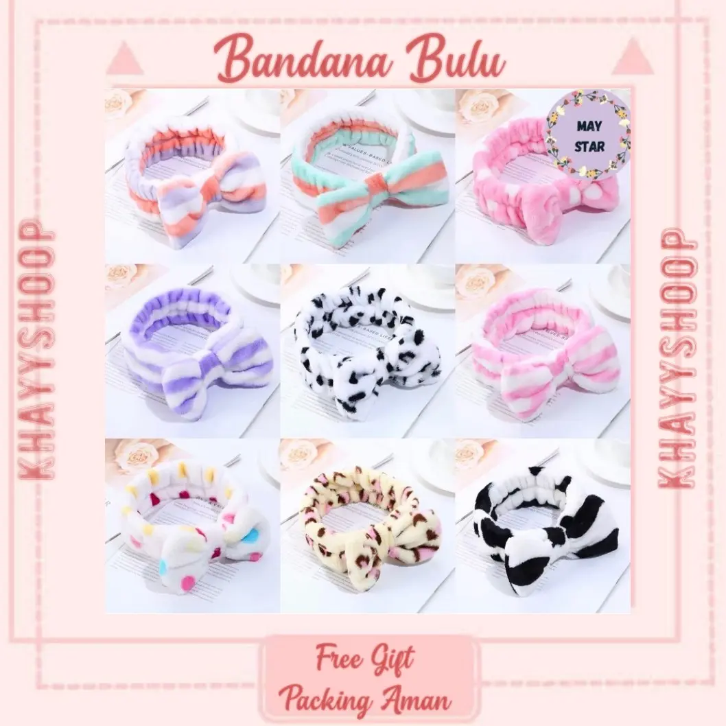 BANDANA BULU PITA COCOK UNTUK MASKERAN