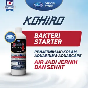 Bluecore Kohiro Bakteri Starter Ikan Aquarium Kolam. Pengurai Amonia, Penjernih Air Aquarium dan Kolam Koi Cocok Untuk Aquascape, Ikan Guppy dan Ikan Hias Koki