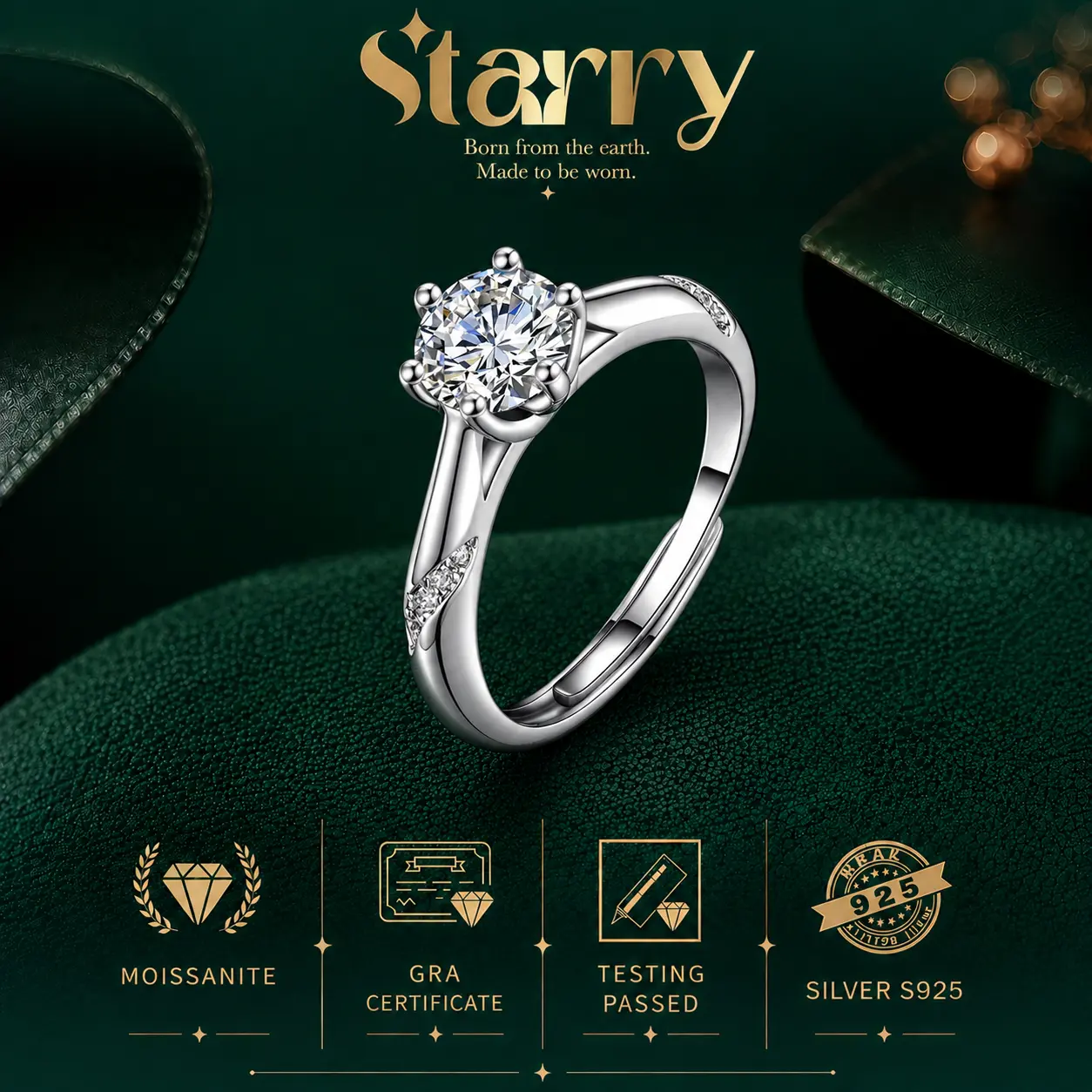 [NEW ARRIVAL] R02 Cincin Silver S925 2 Carat High Quality