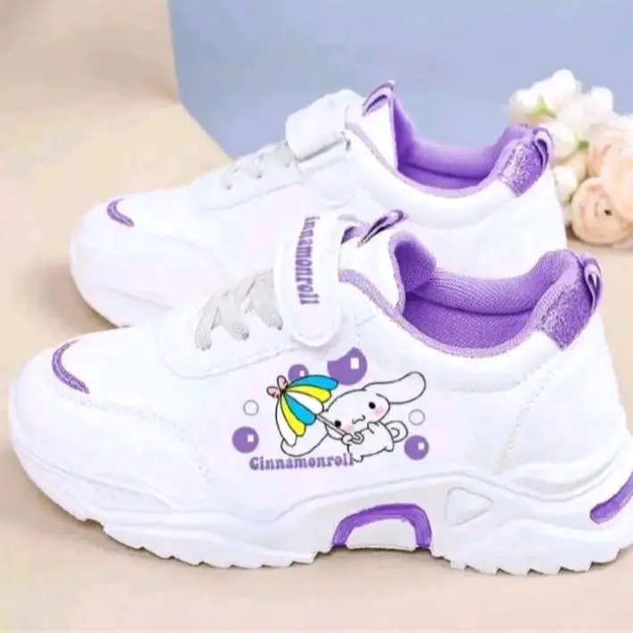 SEPATU ANAK PEREMPUAN KARAKTER CINANMOROLL SEPATU TK SD SIZE 26-35 Motif Fashion 1
