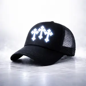 Topi Jaring Reflektif Menyala dengan desain Trendy / Topi skena / topi kalcer kekinian atau Topi Trucker