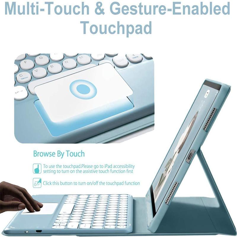 Vỏ bàn phím Touchcho Xiaomi Red mi SE 11 "2023 Redmi 10.61 2022, bàn phím cảm ứng từ tính không dây Bluetooth chuột 6