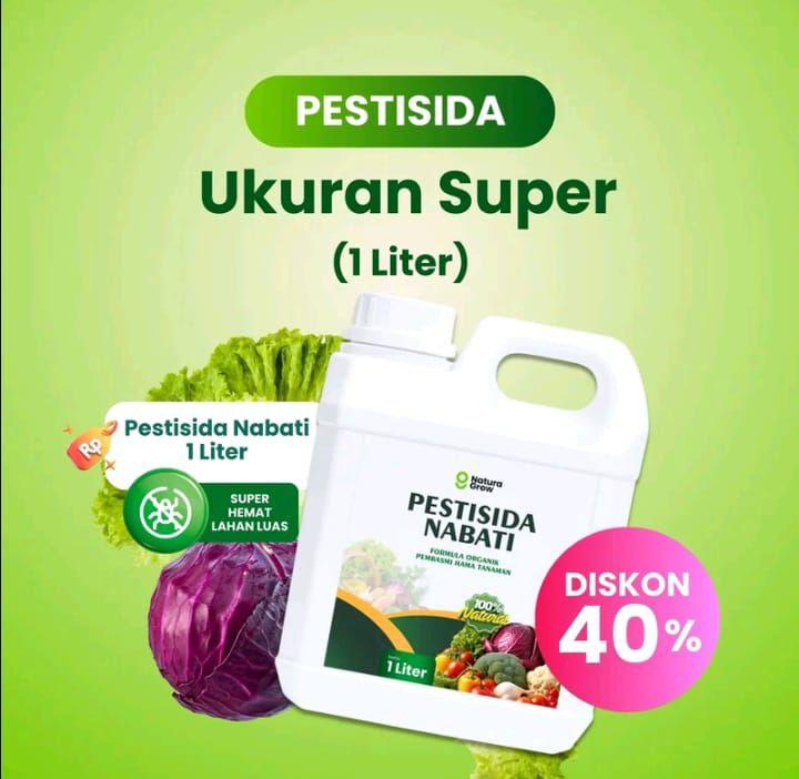 Pestisida Nabati Formula Organik Pembasmi Hama Tanaman 1 Liter -Naturagrow