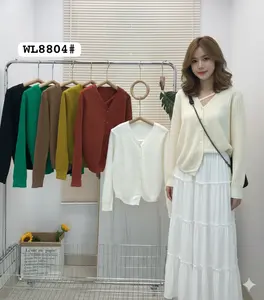 Outer Cardigan Wanita Lengan Panjang Polos Korean Style Premium Knitwear Atasan Kardigan