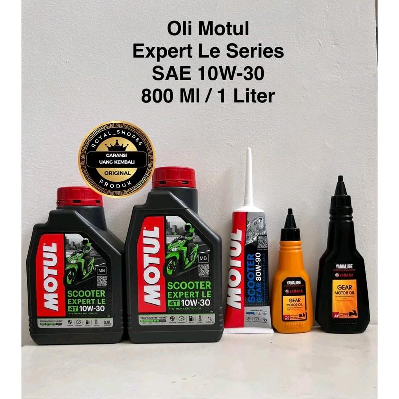 OLI MOTUL SCOOTER EXPERT LE SAE 10W-30 800 ML - 1 LITER  (HIJAU) ORIGINAL Kendaraan Mesin Motor Motorcycle Oil 0