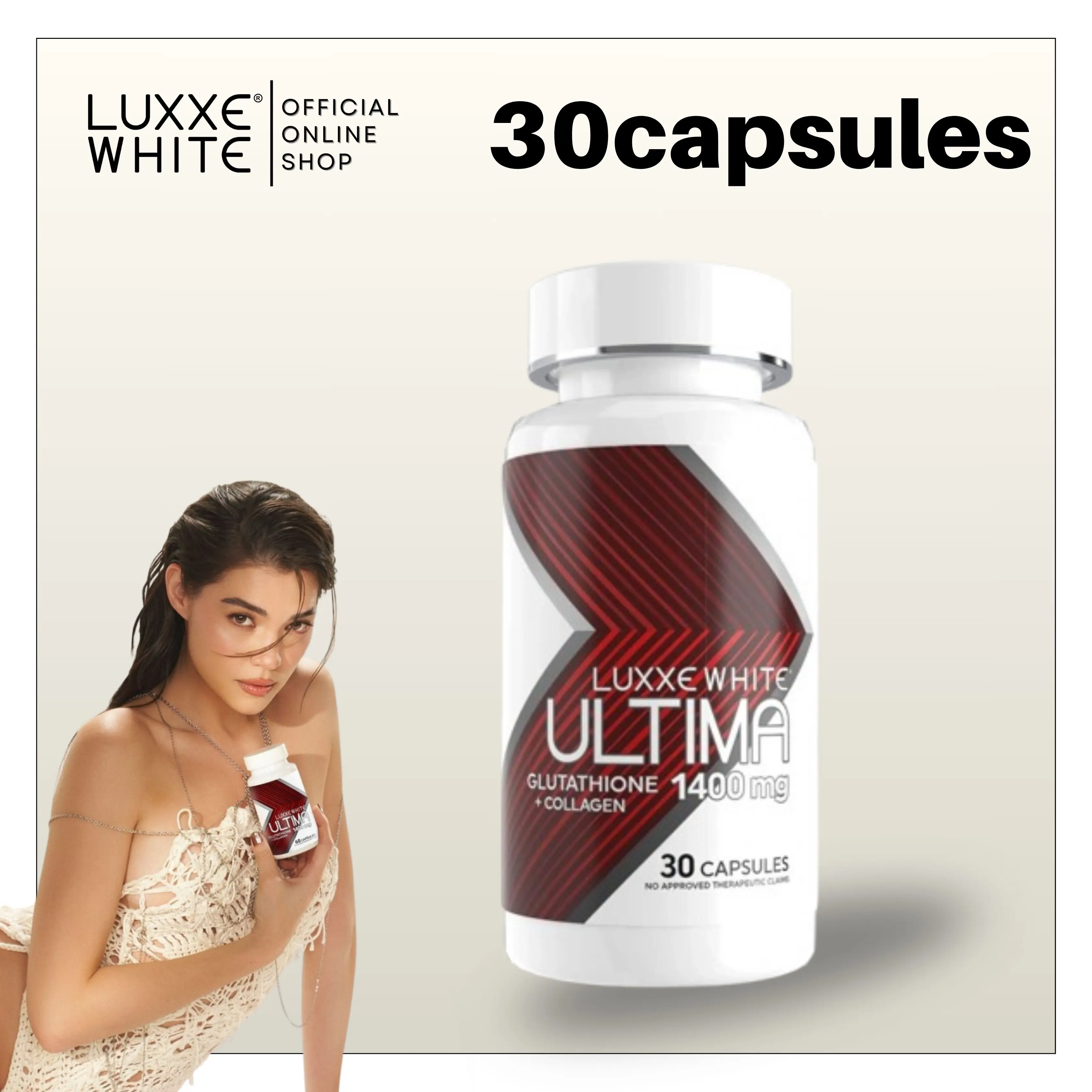 luxxe white glutathione content LUXXE White 60Caps Frontrow Official US Distributor Authentic Free Ship  EXP02/27