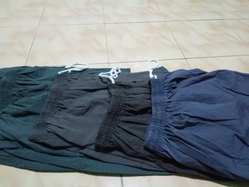 Product Review of 100k Dpt 5Pcs Celana Kanvas Semi Jeans Kolor Harian Santai Abu Cargo Karet Melar Nyaman Lembut Casual Pria from _**_ 1