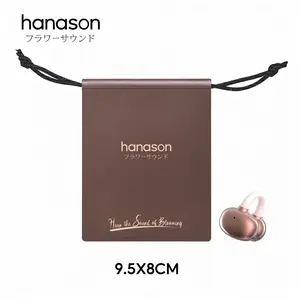 (Merek Disesuaikan) Tas headphone kulit yang indah | Tekstur mewah emas mawar, pelindung headphone anti gores dan tahan aus, portabel dan praktis