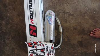 Product Review of NORIFUMI NOCTUS T5 & T4 Original Knalpot CRF 150 KLX 150 WR 155 Type STD & Bore Up Full Stainless Suara Ngebas Adem from @**n h**p 1