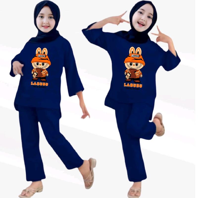 STELAN ANAK PEREMPUAN BABYTERI USIA 2-12THUN LABUBU 5