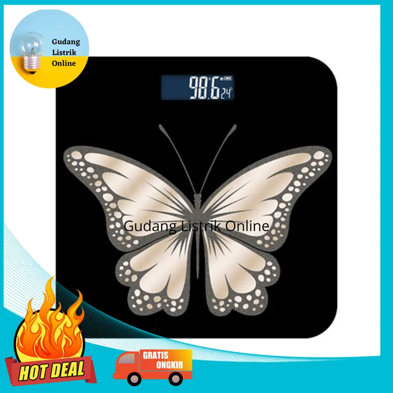 180kg Scale Kaca Max Import - timbangan  badan 2