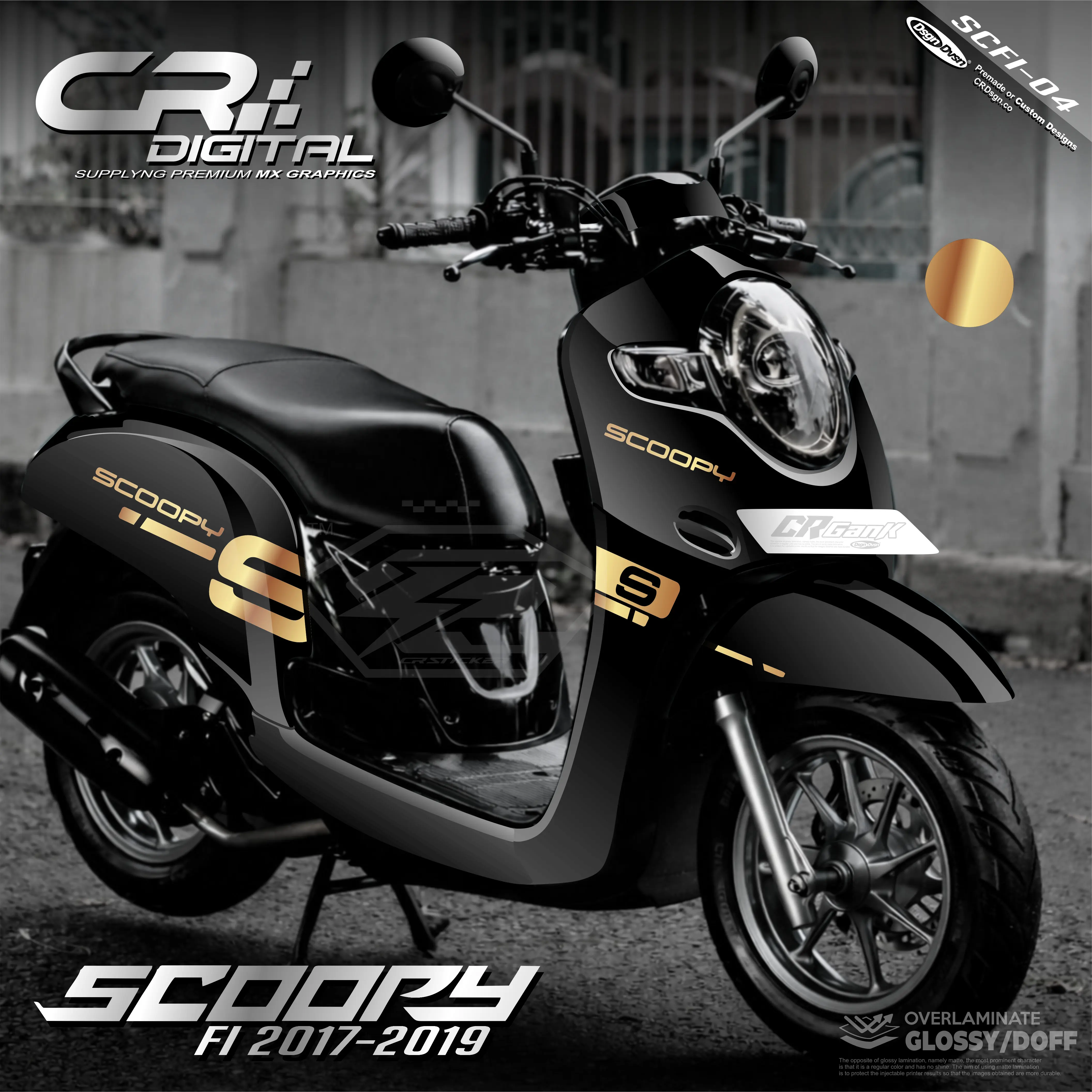 Decal Scoopy Esp/Fi 2017-2019 Full Body Stiker Scoopy Lagi Viral Decal Full Body Lis Scoopy Simple