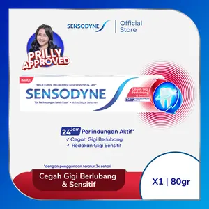 Sensodyne Toothpaste Pasta Gigi Cegah Gigi Berlubang & Sensitive 80gr