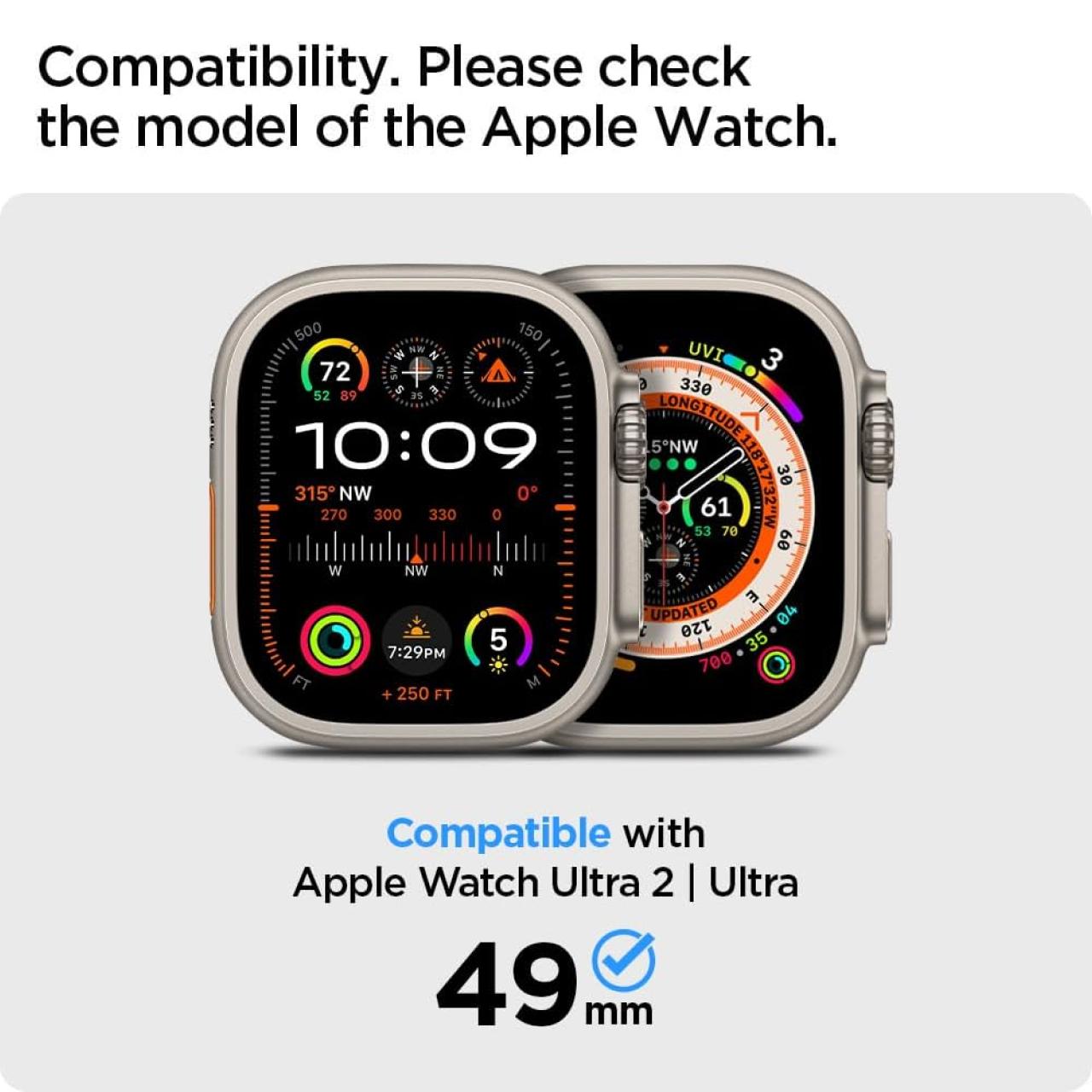 Spigen Apple Watch Series Ultra 2 / 1 (49mm) Case Tough Armor - Black ACS05457