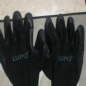 Sepasang Sarung Tangan Lupo ST-700A Telapak Karet Tebal Latex Antislip Gloves Serbaguna Bekebun Kerja Proyek