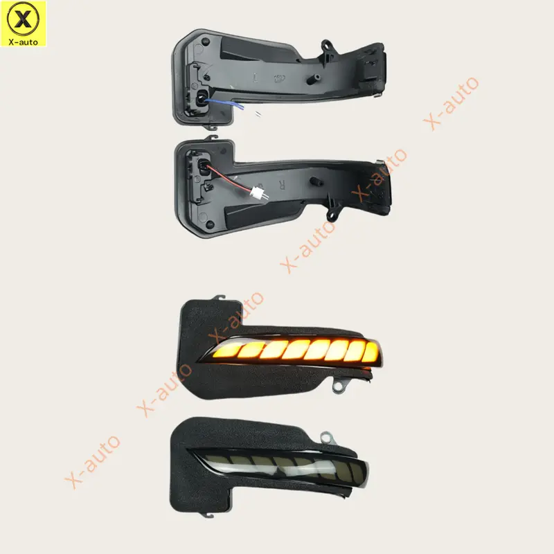 Đèn tín hiệu rẽ tuần tự LED gương Chiếu Hậu, Tương thích với Toyota Innova, Fortuner, Corolla Cross và Hilux, Gương chiếu hậu bên, Gương cánh, Gương chiếu hậu, Phụ kiện ô tô 4