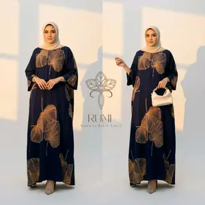 Kaftan PALEM gamis abaya Rayon Premium Kekinian Jumbo LD 170 cocok untuk daily atau acara Dress Motif Gamis Muslim Panjang
