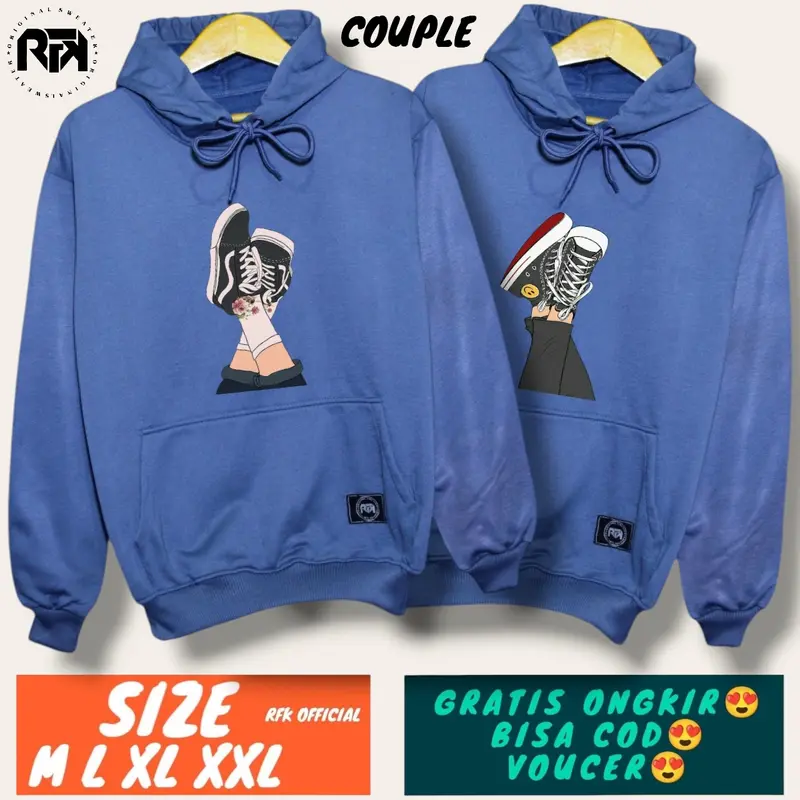 ( isi 2 pcs ) Hoodie couple pasangan / jaket couple SANTUY TERBARU / kaos couple pasangan / baju kapelan sama pacar 2023 / baju couple pasangan / couple pasangan / baju couple pasangan kondangan / batik couple pasangan / sweater couple 6