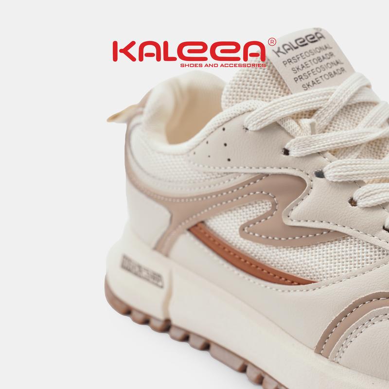 Giày thể thao nữ Kaleea T79 (+1 size) đi bộ tập gym lưới dệt kim sneaker đế cao 3p 6