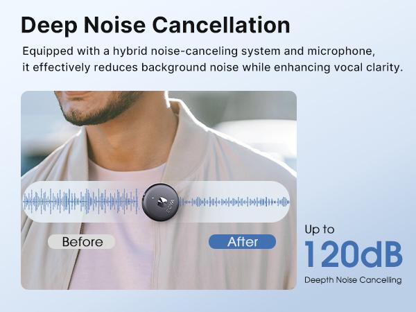 Product Introduction of BOYA Omic-B Wireless Lavalier Microphone Noise Reduction Mic Compatible with iPhone Android Smartphones for Vlog Live Streaming Content Creators White Black 2