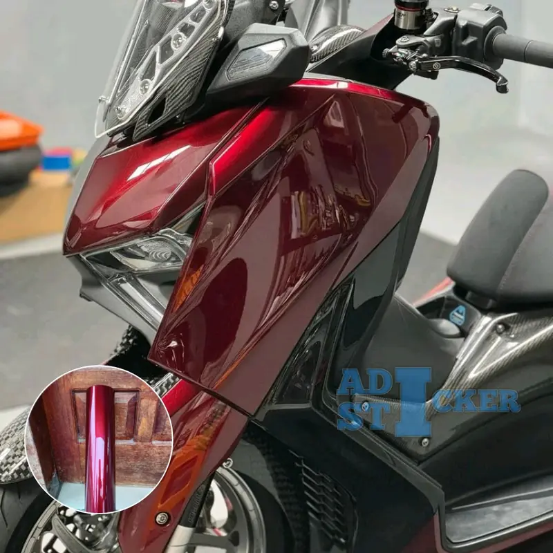 Stiker skotlet Motor Dragon Blood Red scotlet Merah Lembayung Hitam Seti PET Premium Typ... 0