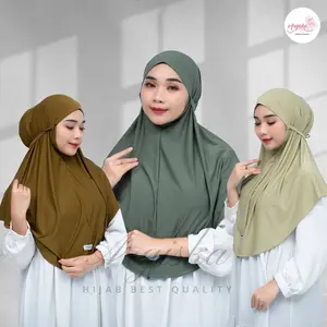 ARGISKA-Bergo tali instan non pet size L | hijab instan maryam size L