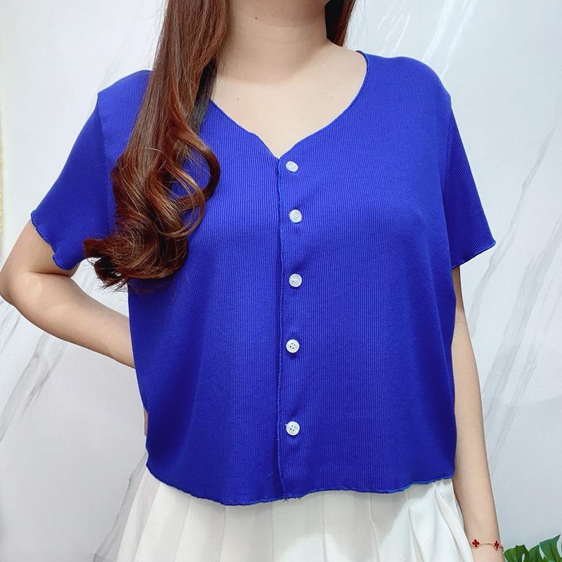 Jayantiacc • Dania Knit Top Vneck Button Atasan Vneck Wanita Kancing 8