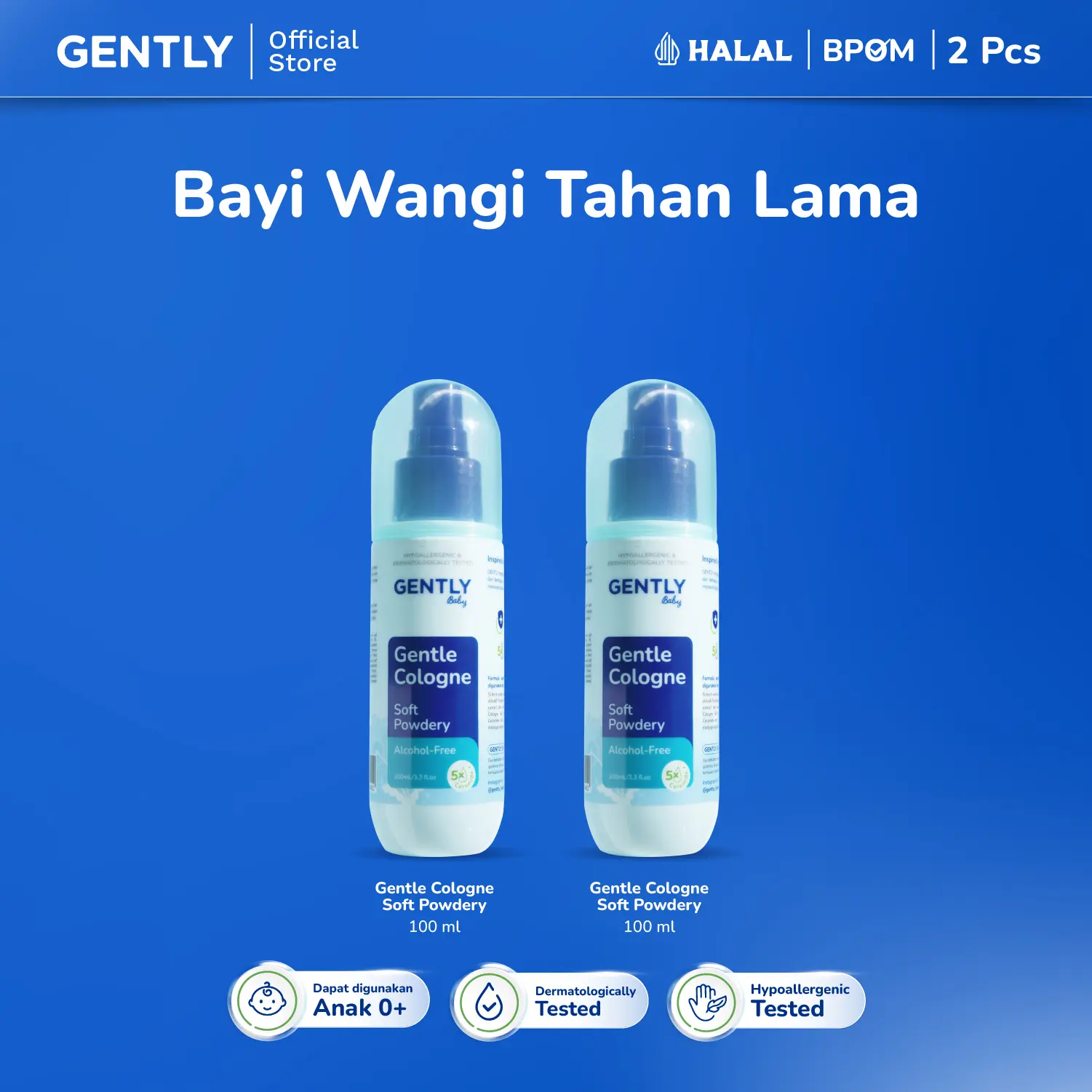 LEBIH HEMAT - 2 Pcs Soft Powdery
