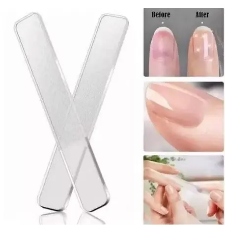FREE BOX Alat Kikir Kuku Kilap Nail Buffer Glow Asahan Pengkilap Manicure Bening Nano Glass POLISHER