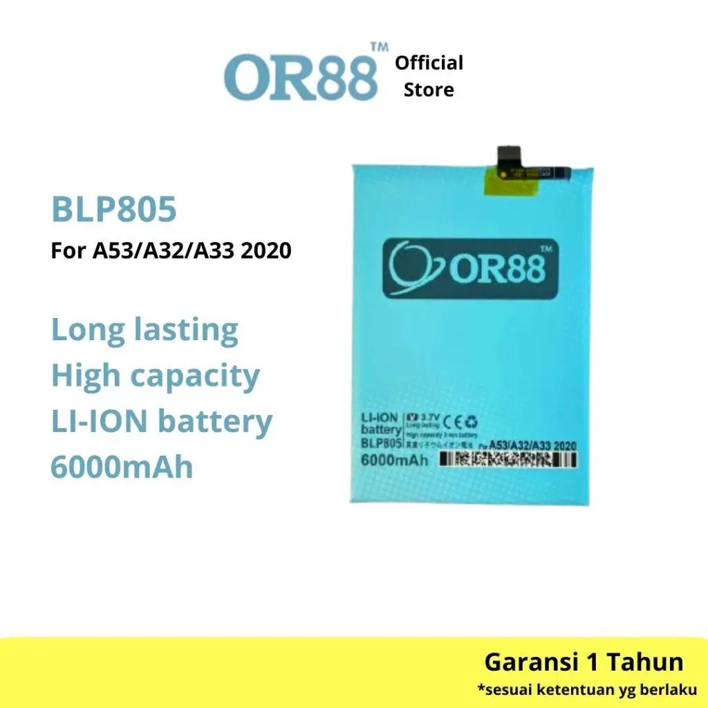 OR88 - Battery Baterai Batrai Batre [BLP805] Compatible With Oppo A32 / A53 / A54 / A16