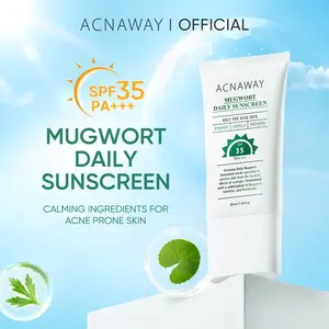 ACNAWAY Mugwort Daily Sunscreen SPF 35 PA+++ Tabir Surya Wajah Ringan untuk Kulit Berjerawat & Kusam dengan Centella & Panthenol