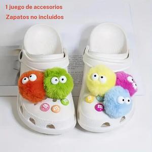 Encantadores colgantes de peluche de colores y diseño de dulces para calzado, 11 unidades/set de colgantes para decoración de calzado, Accesorios decorativos para hacerlo tú mismo para zuecos, calzado, bolsos, mochilas, Material de costura