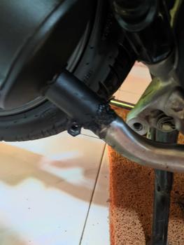 Product Review of Knalpot Standar Racing Original GOLD EXHAUST Full Aksesoris Tameng Air Blade Gen 2 Bass Adem untuk Motor Vario, Beat, Nmax, Aerox, PCX Motorcycle Motorcycle shijiro Kamera from 𝗔** 𝗦**𝗻 1