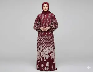 Gamis Abaya Gaun Terbaru Kekinian Murah Lebaran Tamara By Leamore Butik