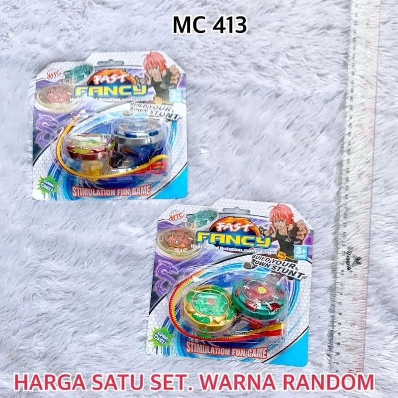 Mainan anak gangsing petarung spinning top isi 2pcs gasing Toys 7