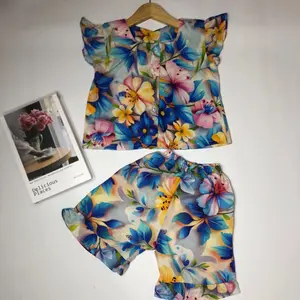 Setelan pendek *MAYA* anak perempuan bahan rayon premium usia 8bulan-7tahun