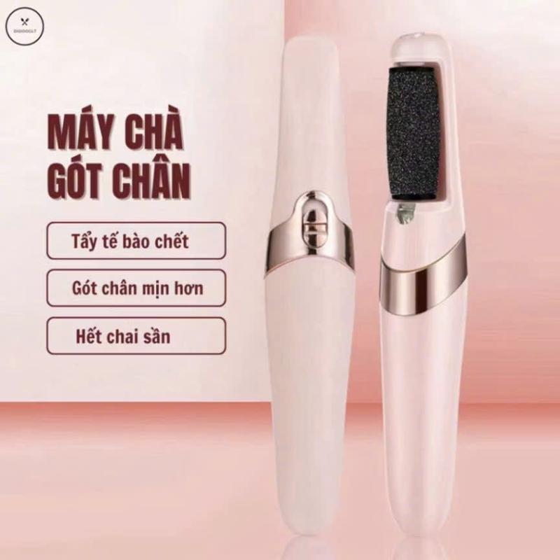  Máy chà gót chân loại bỏ da chết và vết chai dụng cụ mài gót chân tại nhà 2 đầu mài pin tích điện 