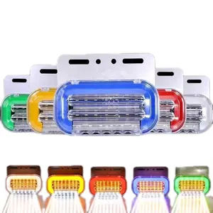 Lampu Bak Samping Truk 2 Baris 24Volt Lampu Sen Bak 24V Universal Car Kode LBT01