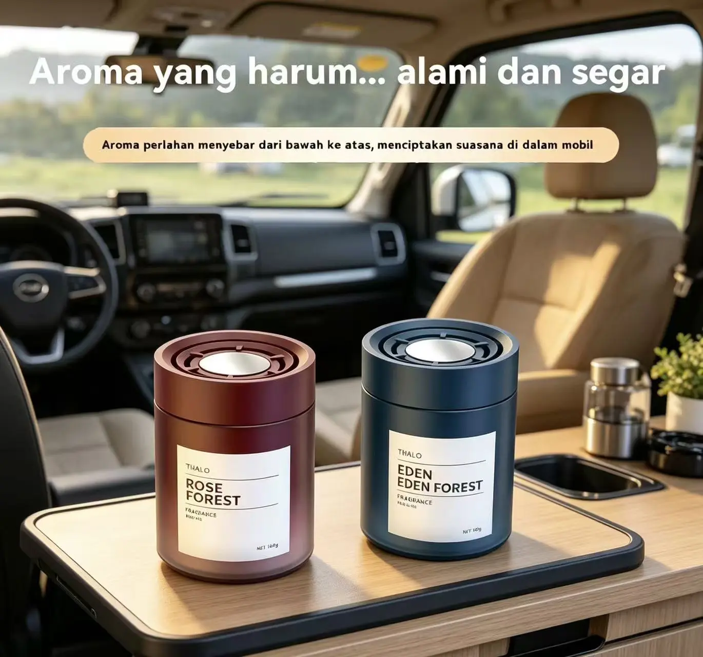 Penyegar udara mobil kekinian 2026 dengan wangi segar tahan lama. Pemasangan cepat mudah, tidak merusak interior mobil, buat perjalanan jarak jauh lebih santai dan menyenangkan.