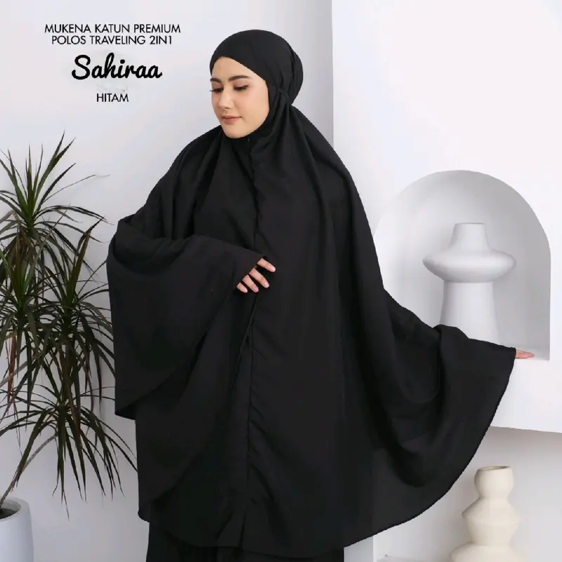 Hampers Mukena Dewasa Travel - Komplit dengan Tas Lato - Bahan Katun Mikro Premium - Free Tas Serut Cantik - Atasan, Bawahan Mukenah 4