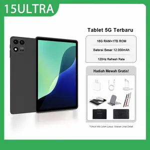 15ULTRA│16GB+1024GB│Memori Besar│Pengisian cepat│Layar besar HD│Gaming lancar│Bluetooth 6.0│3G/4G/5G│Android 13.1
