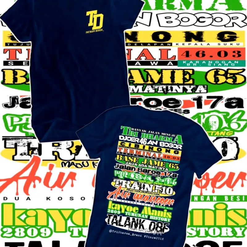 KAOS TRIDHARMA ALLBASE bahan cattun combed 24s sablon plastisol Pria 3