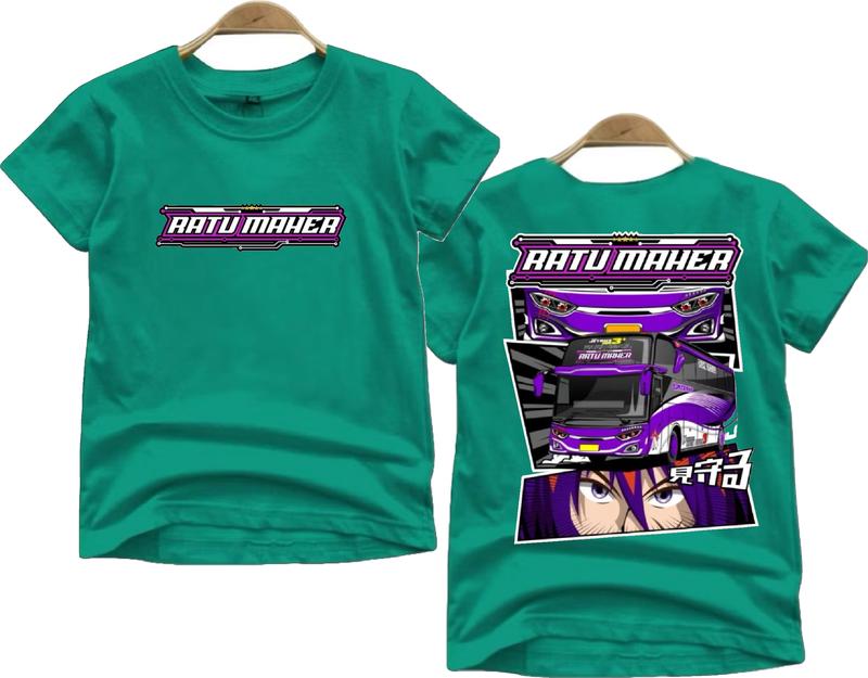 Kaos anak laki laki gambar bus ratu maher baju kaos anak murah usia 2-10 tahun bahan katun 5