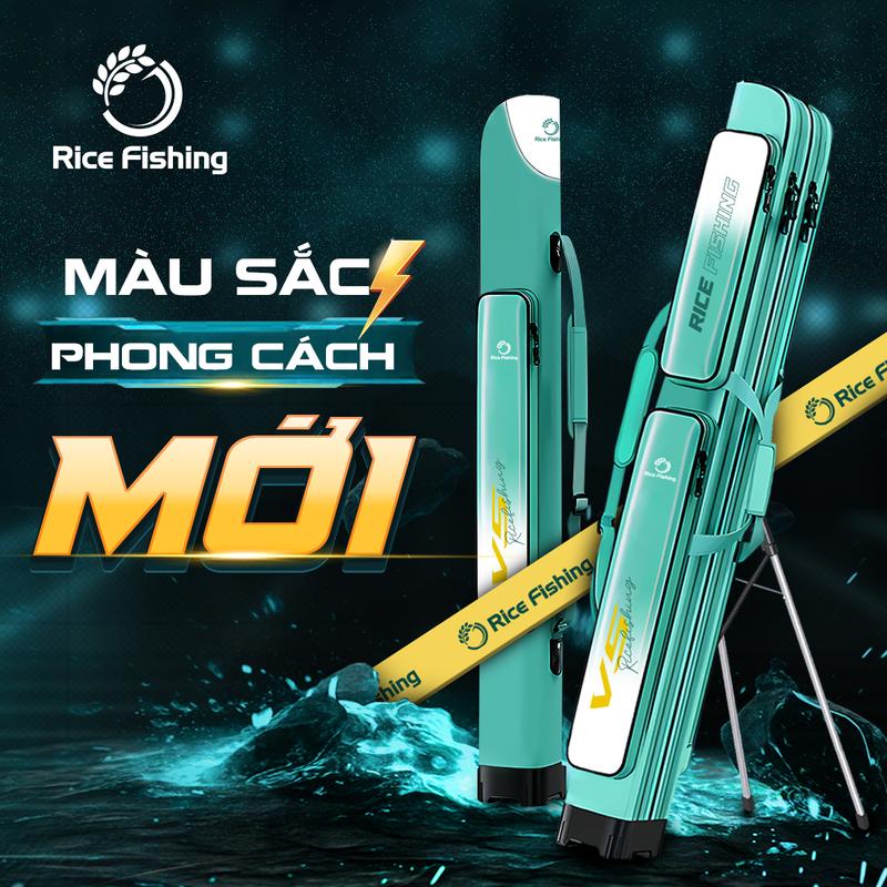 Bao đựng cần câu V5 RiceFishing kích thước 130cm màu sắc mới 2025 TC-24