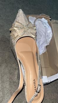 Product Review of Mayra - Alissa sepatu Pesta wanita big size 5cm pita kupu kupu sandal Shoes Sendal from G**a a**n ** 1