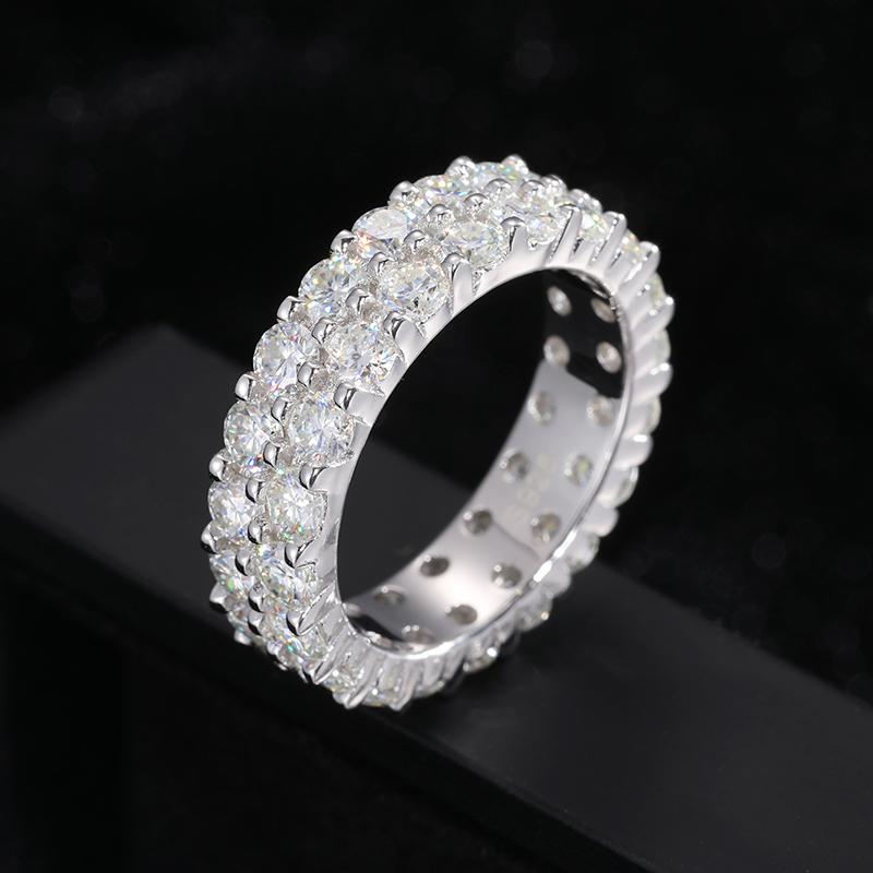 Product Introduction of 【#H51】0.1ct Moissanite Rings For Women 925 Sterling Silver Wedding Engagement Ring Jewelry Gift 8