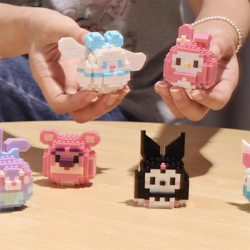 Susun Mini Karakter Kartun Building Block 3D Puzzle Nano Block Edukasi Anak Hadiah Mainan Balok Blok Toys Hadiah Dekorasi Desktop 3