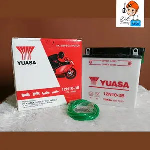 AKI YUASA - 12N10-3B (Basah) Tosa, Viar, Aki lampu pedagang kaki 5 malam, Thunder 250, DLL Car Kendaraan