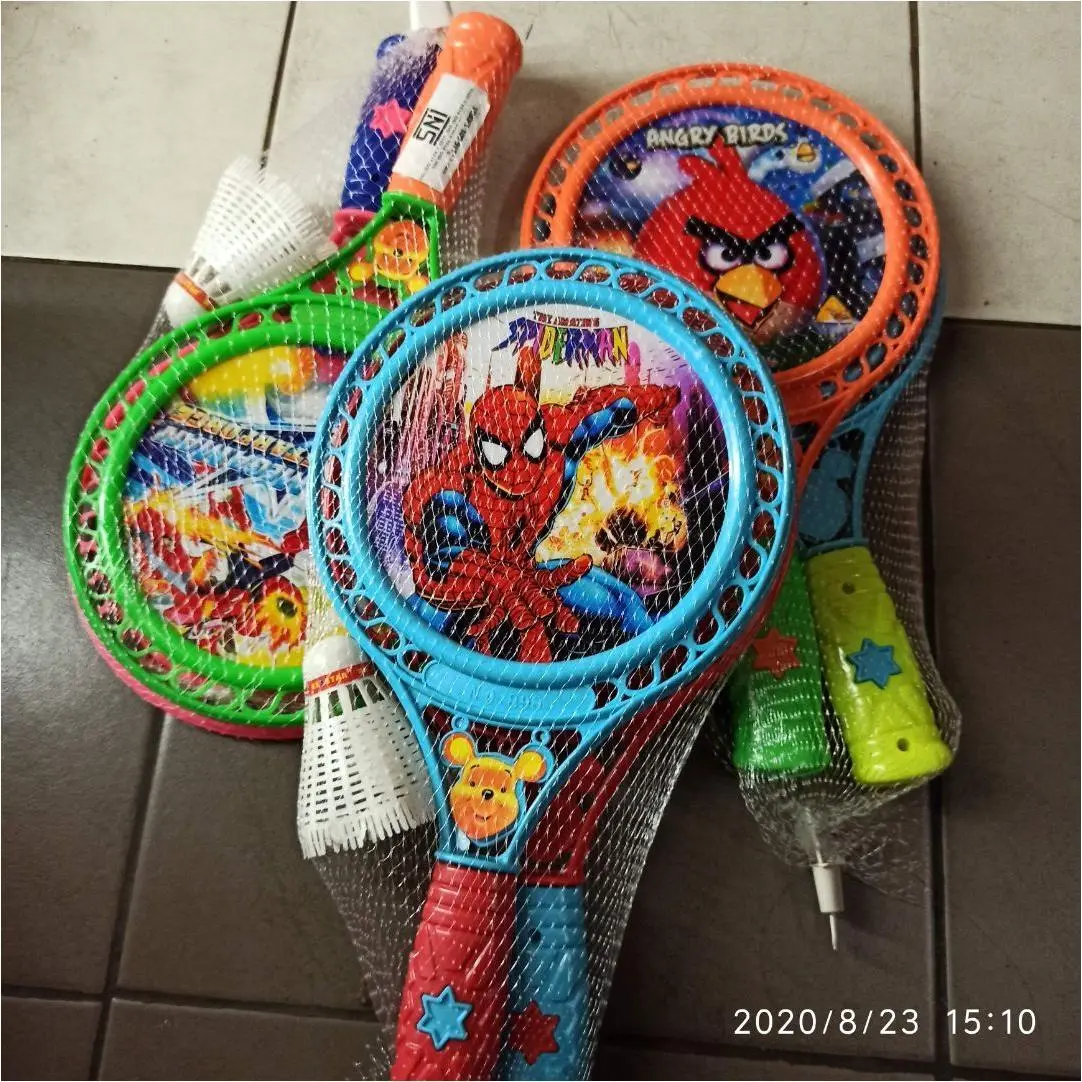 Mainan anak raket plastik / mainan raket badminton anak karakter / mainan edukasi anak murah Alat Bola Perempuan